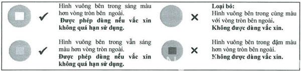 Cách đọc chỉ thị nhiệt độ của vắc xin Quinvaxem