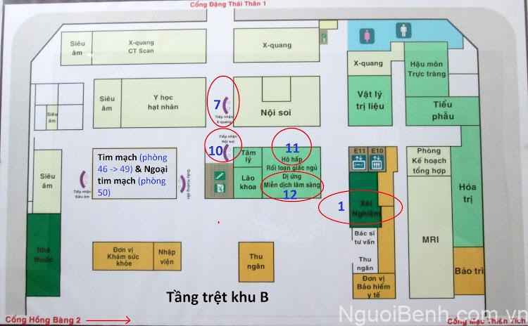 Sơ đồ tầng trệt khu b bệnh viện đại học y dược tphcm